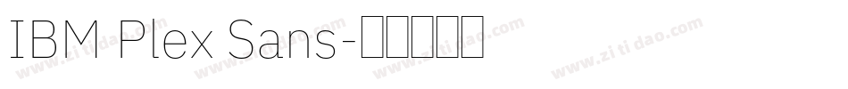 IBM Plex Sans字体转换